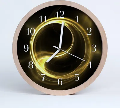 Produktbild von Holzuhr 20fi cm wanduhr - Abstrakte Kunst Kreis
