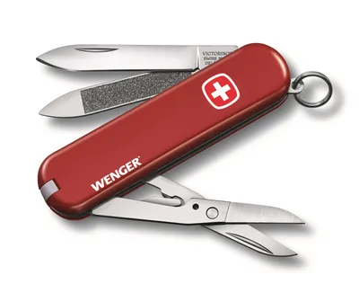 Produktbild von VICTORINOX Taschenmesser Wenger Messer 65 mm rot 0.6423.91