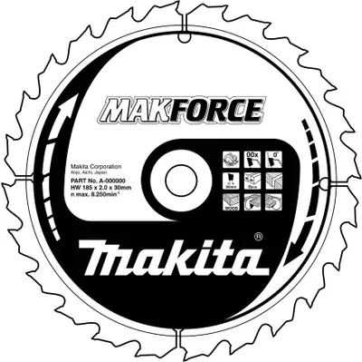 Produktbild von Makita B-08486 MakForce Sägeblatt 190x30 mm 40 Zähne