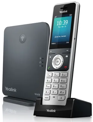 Obrázok produktu pre IP telefón Yealink W60P čierny, strieborný TFT