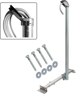 Produktbild von PremiumX BASIC X120-48 SAT Teleskop-Dachsparrenhalter Mast 120cm Mastkappe