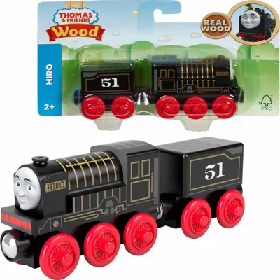 Thomas & Friends GGG67 Kinder Spielzüge & Bahnen, Lokomotive Hiro, Holzspielzeug, Holzspielzeugzüge