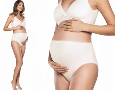 Obrázok produktu pre Bavlnené nohavičky Mama maxi, 1ks v balení, béžové