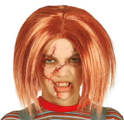 Immagine prodotto di Acconciatura per bambole di Halloween Divertimento spaventoso per bambini Effetti spettrali Acconciature creative Look colorato Costume per feste horror Acconciatura fantasiosa Accessori, Colore: Arancione