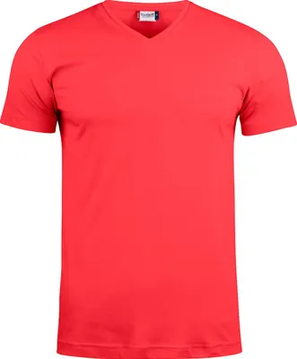 Produktbild von Clique Basic-T T-Shirt V-Ausschnitt Slim Fit, Nackenband, Elasthan-Kragenbündchen