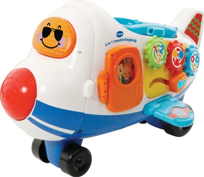 Zdjęcie produktu dla VTech Toet Toet Auto's 2 in 1 Vrachtvliegtuig, 1 lat(a), Brzmienie, Wymagane baterie, AAA, Syntetyk, Wielobarwny