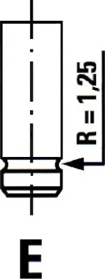Produktbild von FRECCIA R4874/S Einlassventil für RENAULT ESPACE III (JE0) Ø40,1mm-Teller Ø8mm-Schaft