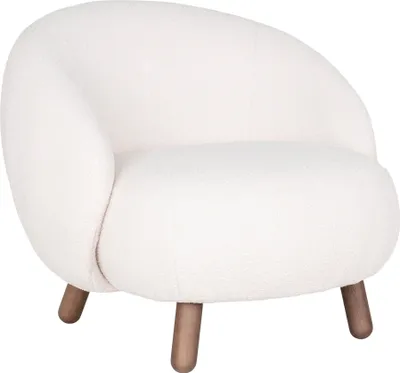 Produktbild von Relaxsessel >Savona< in Weiss, Stoff - 76x68x80cm (BxHxT)