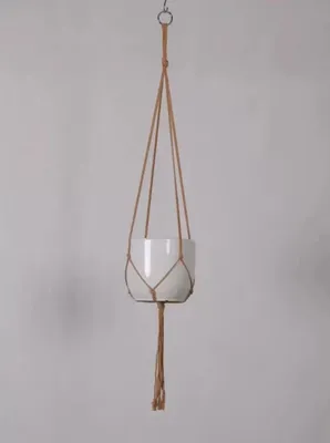Produktbild von Makramee-Blumenampel, 80 cm, für Pflanzen und Blumentöpfe