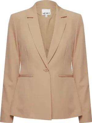 Produktbild von ICHI IHLEXI BL Damen Blazer Kurzblazer Jacke Ein-Knopf-Blazer mit Stretch und Reverskragen