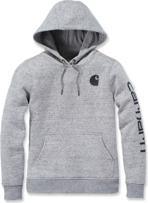 Produktbild von Carhartt Clarksburg Logo Damen Hoodie Farbe: Grau, Grösse: M