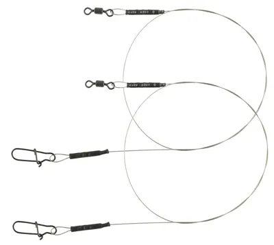 Produktbild von Spro Matt Black Leader 1x19 - 2 Stahlvorfächer, Länge/Durchmesser/Tragkraft:30cm / 0.30mm / 6.8kg - 15lb