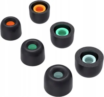 Produktbild von Špičky do uší z paměťové pěny Izolace hluku pro Sony WF-1000XM4 / WF-1000XM3 3 páry/6 kusů Velikost S M L Černá