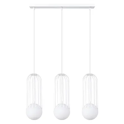 Zdjęcie produktu dla Lampa wisząca BRINA biała 3xG9x8W metal wym:115x12x12cm IP20 Sollux Lighting