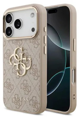 Immagine prodotto di Custodia per cellulare Guess 4G Classic Logo, modello compatibile con iPhone 18 Pro / 17 Pro, colore rosa