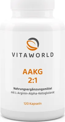 Produktbild von AAKG - L-Arginin-Alpha-Ketoglutarat (120 Kps)