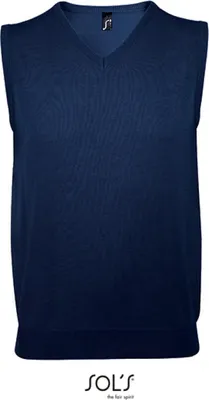 Produktbild von SOLs 00591 | Uni Sleeveless Sweater Gentlemen - Farbe: Navy - Größe: S