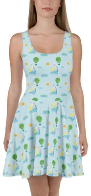Produktbild von Mr. & Mrs. Panda Kleid Wellensittich Liebe M - Blau - Geschenk, Sommerkleid, Kuscheln, Strandkleid, Damenkleid, Umarmen, Jerseykleid, Verknallt, Damen-Sommerkleid