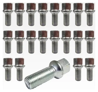 Produktbild von 20 Radschrauben Radbolzen silber Kugelbund M14x1,5 33mm