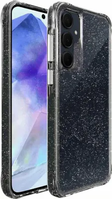 Obrázok produktu pre imoshion Priehľadný trblietavý zadný kryt pre Samsung Galaxy A55 - strieborný