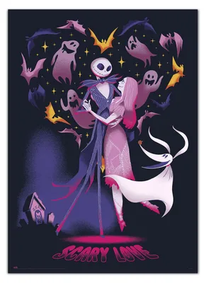 Immagine prodotto di Erik Editores Disney Nightmare Before Christmas Poster Illuminato Rosa Rosa Taglia Unica