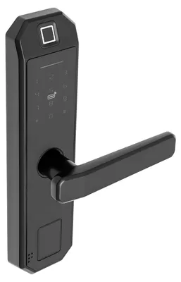 Obrázek produktu pro Chytrý zámek – elektronický zámek – odemykání přes Bluetooth – ovládání přes aplikaci – bezklíčový přístup – pro dům/kancelář/byt – černý