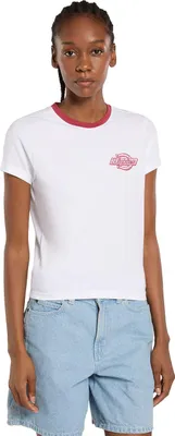 Produktbild von Dickies Damen T-Shirt W' Plainville Ringer Tee, Größe:XS, Farben:white