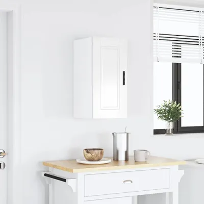 Produktbild von "2026 Promotion" Küchen-Hängeschrank - mit Stauraum - Porto Hochglanz-Weiß Holzwerkstoff - Mehrzweckschrank CC31342