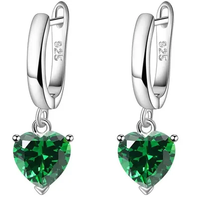 Zdjęcie produktu dla Kolczyki NI-29374 - Zielony | Elegancja i Styl KP29374