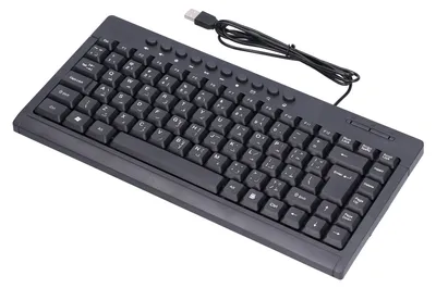 Obrázek produktu pro Kabelová klávesnice Mini s 87 klávesami, USB, příslušenství pro stolní počítače a notebooky do kanceláře – arabština