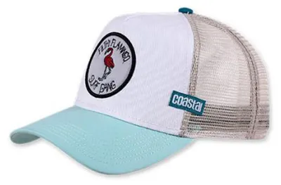 Zdjęcie produktu dla Zestaw czapek typu snapback z motywem wybrzeża 1 – Filthy Flamingo w kolorze beżowym