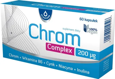 Productafbeelding van CHROMKOMPLEX Oleofarm: afslankcapsules, 60 stuks.