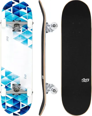 Produktbild von Skateboard 80 x 20 cm, 7-Schicht Ahornholz, Aluminiumlegierung Achsen, für Anfänger