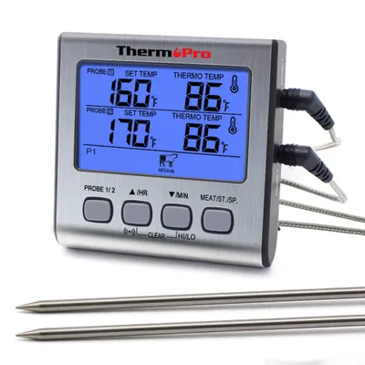Produktbild von ThermoPro TP17 Grillthermometer Digital mit 2 Edelstahlsonden