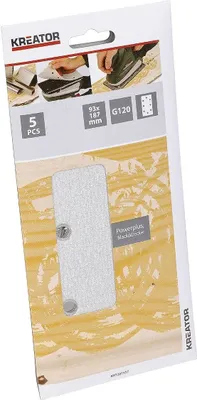 Produktbild von 5 Schleifblätter 93x187 mm K120 KRT201557