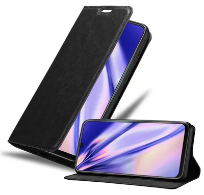 Produktbild von Cadorabo Hülle für Samsung Galaxy M21 / M30s Schutz Hülle in Schwarz Handyhülle Etui Case Cover Magnetverschluss