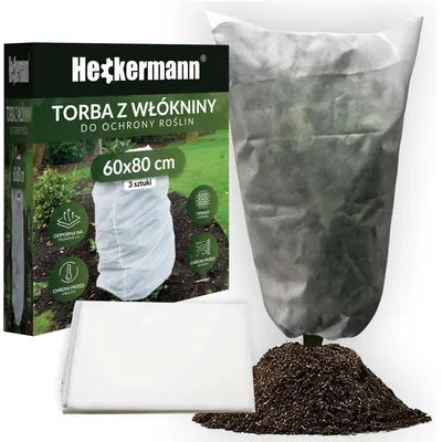 Produktbild von Heckermann Pflanzenschutzbeutel 60x80cm 70g/m2 3 Stück