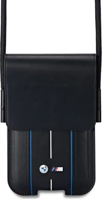 Zdjęcie produktu dla Torebka BMW Phone Pouch Blue Stripes czarny