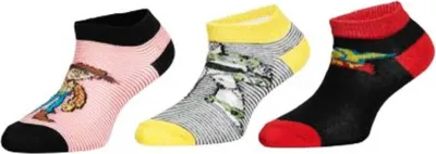 Produktbild von Toy Story Sneaker-Socken Set Strümpfe für Kinder (3 Paar) Rot/Gelb/Schwarz 23/26