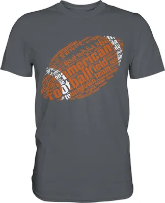 Produktbild von American Football T-Shirt – Dark Grey / XL