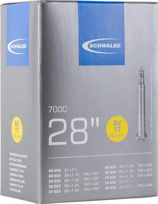 Image de Chambre à air (SV17) - Tour / Gravel - 28'' (28/47-622/635) - Presta 60 mm