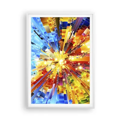 Produktbild von Gerahmtes Poster - Weißer Rahmen - Abstraktion modern - 70x100 cm - Wand Bild - Wanddeko - Wandbilder - Kunstposter - Wandposter - Bilderrahmen - Bilder - Kunstdruck - Wandbild - P2WPA70x100-3982
