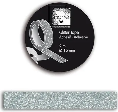 Produktbild von Washi Tape - Silber Glitzer