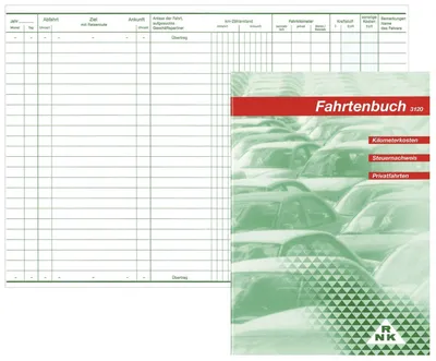 Immagine prodotto di RNK Verlag 3120 Diario di bordo per autovetture - 64 pagine, A5