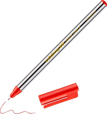 Produktbild von Edding 88, Rot, Fein, Kunststoff, Rund, 0,6 mm, Kunststoff