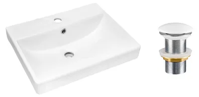 Imagen del producto de Lavabo encimera de 60x40 cm, de la más alta calidad, diseño moderno