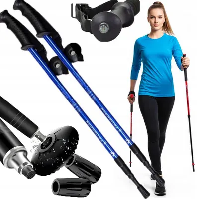 Obrázek produktu pro Trekkingové hole Nordic Walking nastavitelné hliníkové
