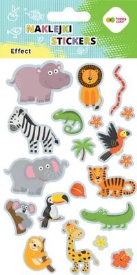 Produktbild von EFFECT Aufkleber - Zoo Happy Color