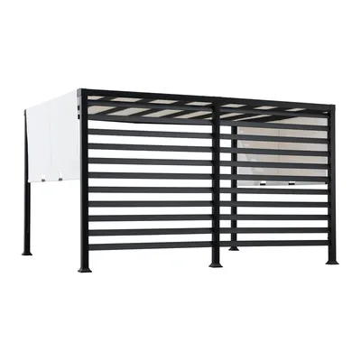 Produktbild von Sunjoy ocelová pergola / altán 3x4 OETA - 304cm x 372cm, bílá