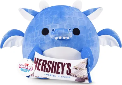 Produktbild von ZURU 77605X - Snackles Drache Blaze in Blau mit Hersheys, Serie 2.5 - Kuscheltier (20 cm)